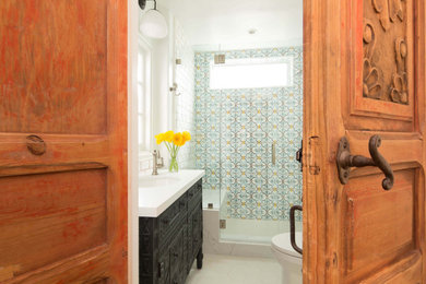 Example of a tuscan bathroom design in Los Angeles
