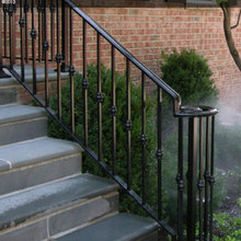 Backyard steps and railings