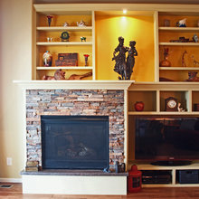 PA fireplace wall