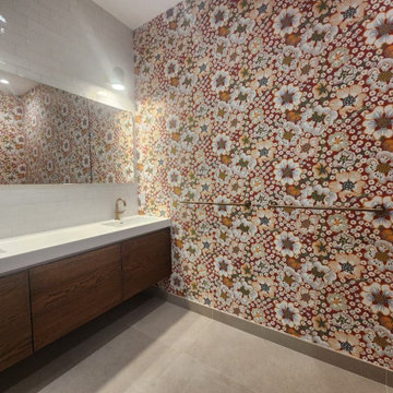Wallpaper installation Bathroom in Arvada