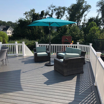 Composite Deck, Sod, Low Voltage Lighting, Playground, and Back Yard Renovation