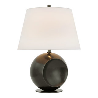 Costes Medium Table Lamp in Hand-Rubbed Antique Brass with Linen Shade –  Paloma and Co.