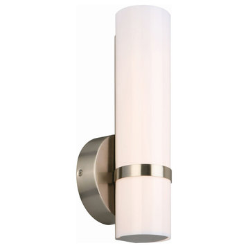 Design House 577734 Fleming 1 Light 5"W Integrated LED Bathroom - Satin Nickel