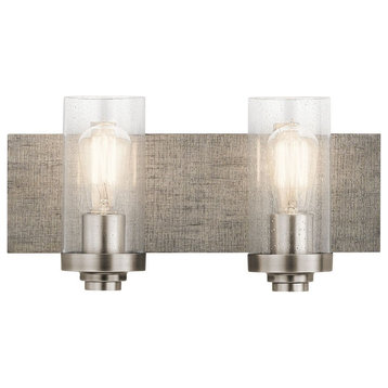 -2 Light Bathroom Light Fixture Damp Location Rated Lodge/Country/Rustic