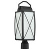 Fairlington 1 Light Outdoor Post Lantern, Black