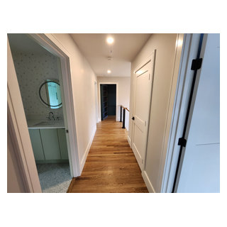 Split Level Fun Addition and Remodel - Transitional - Hall - Boston ...