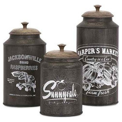 Farmhouse Kitchen Canisters And Jars by IMAX Worldwide Home