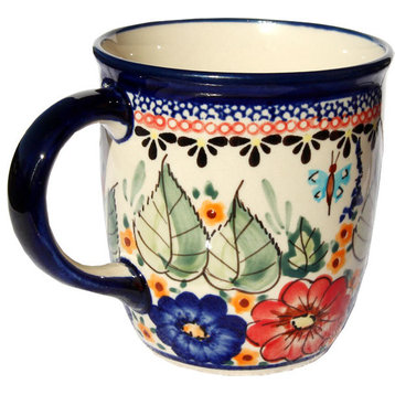 Polish Pottery Coffee Mug, Pattern Number: 149 AR