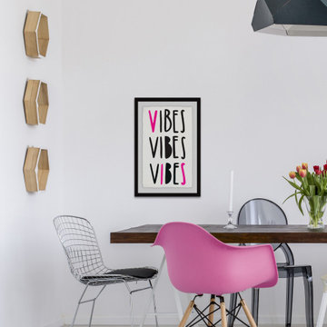 "Triple Vibe II" Framed Painting Print
