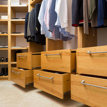 Custom Woodwork Office and Closet