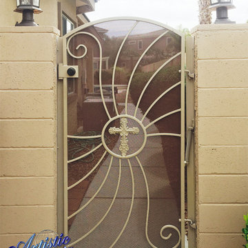 Hummingbird - Wrought Iron Gate