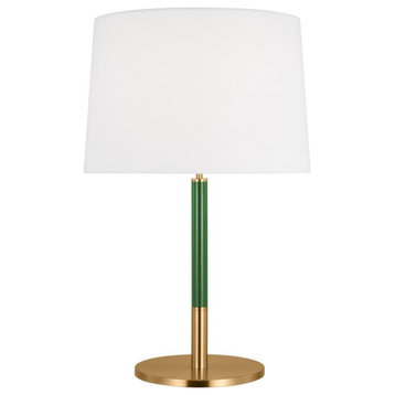 Monroe Table Lamp, 1-Light, LED, Burnished Brass, 27.13"