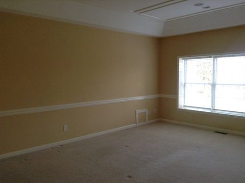 Is It Still Stylish To Use 2 Tone Paint In A Bedroom With Chair Rail - Ideas For Painting A Room With Chair Rail 2 Colors