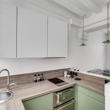 Studio parisien avec un air de maison de campagne
