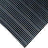 Composite-Rib Corrugated Rubber Floor Mats, 1/8 Thick, 3'x10' Roll