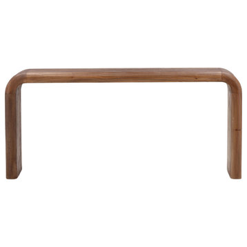 Chestnut Waterfall Console Table
