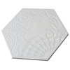 Gaudi Lux Hex White Porcelain Floor and Wall Tile