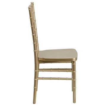 Flash Furniture Gold Resin Stacking Chiavari Dining Chair