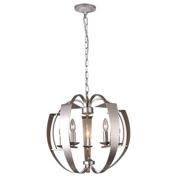 Verbena 5 Light Chandelier with Pewter finish