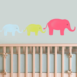 Elephant stencils nursery wall decor - Wall Stencils