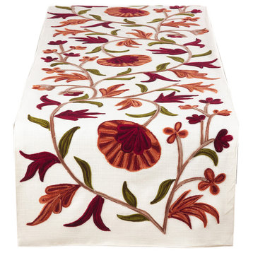 Luxurious Embroidered Design Table Runner