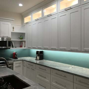 Back Painted Glass Backsplash
