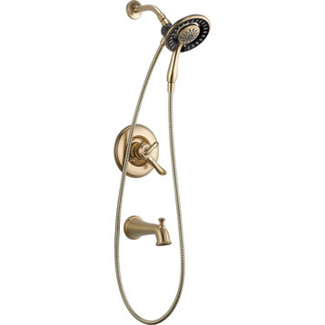 Delta Linden Monitor 17 Series Tub and Shower Trim, In2ition, Champagne Bronze