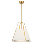 Crystorama - Fulton 3 Light Pendant, Antique Gold - The Fulton has a timeless style that adds uncomplicated beauty to any space. The double