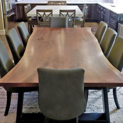 Live Edge Dining Table Book-Matched Black Walnut - Dining Tables