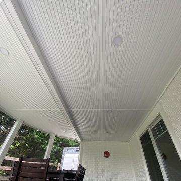 TimberTech Silver Maple Deck with Screened Porch and Patio