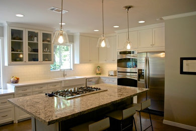 Kitchen - contemporary kitchen idea in Houston