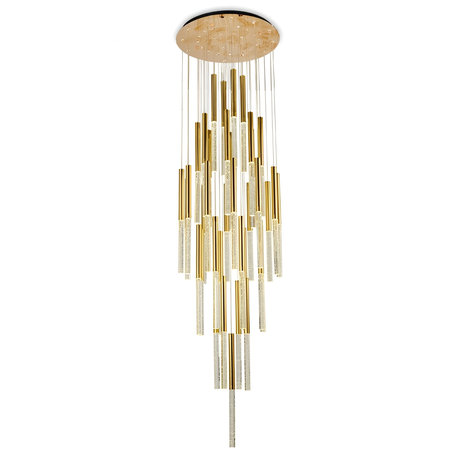 Manarola | Long LED Spiral Chandelier, 3 Lights