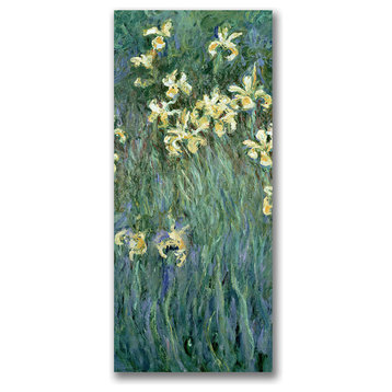 'The Yellow Irises' Canvas Art by Claude Monet
