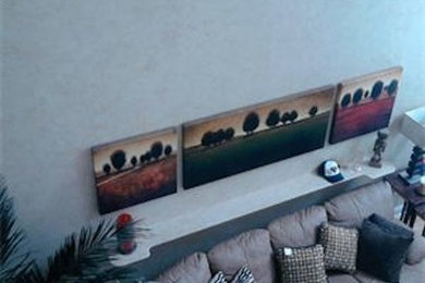 Large living room photo in Philadelphia with beige walls, no fireplace and no tv
