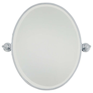 Minka Lavery Oval Mirror Beveled - Chrome
