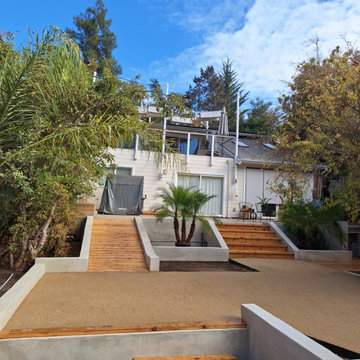Stucco Walls with ramps and stairs