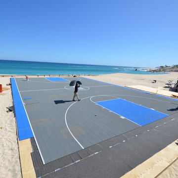 Beach Basketball Court Installation