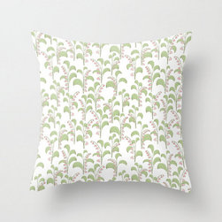 Lily of the Valley Pink Accent Throw Pillow - Decorative Pillows
