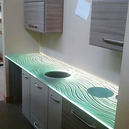 Cast Glass Countertops - Kitchen Countertops