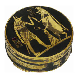 Egyptian Revival Damascene Decorative Case - Decorative Boxes