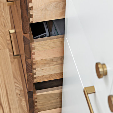 River Heights - Walnut/White Kitchen & Vanity