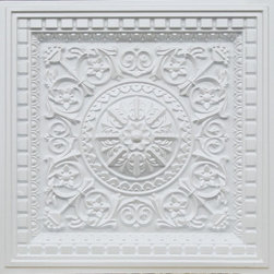 215 White Pearl Coffered Ceiling Tiles 24x24 - Da Vinci - Ceiling Tile