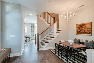 Example of a transitional dining room design in Nashville