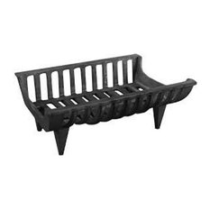 Angular Cast Iron Fireplace Grate, Small
