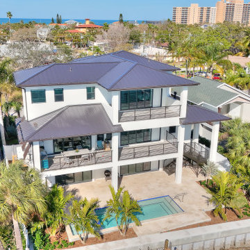 Luxurious Exterior Villa With Swimming Pool, Modern House, Remodeling Ideas