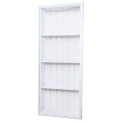 Coventry 25 in. W x 14 in. H Wall-Mounted Bath Shelf with Two Towel Rods in  White