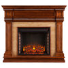 Rossum Stone Look Electric Fireplace