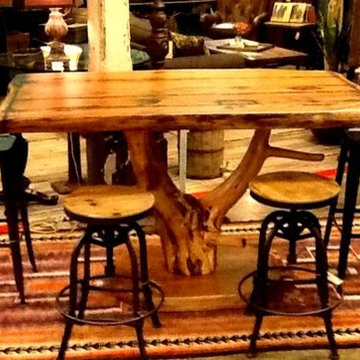 Home Bar, Bar Height Table and Stools