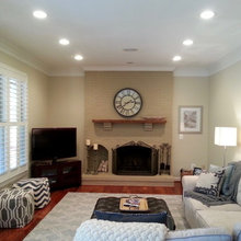 Painted Brick Fireplaces