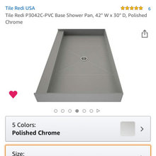 REMODEL - SHOWER PAN